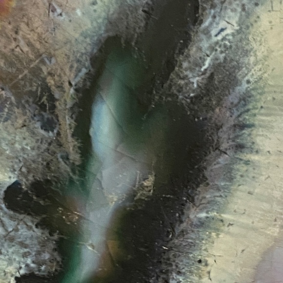 Vintage ccc Canada pottery, Mid-Century Modern Aurora Borealis dish - Picture 10 of 16